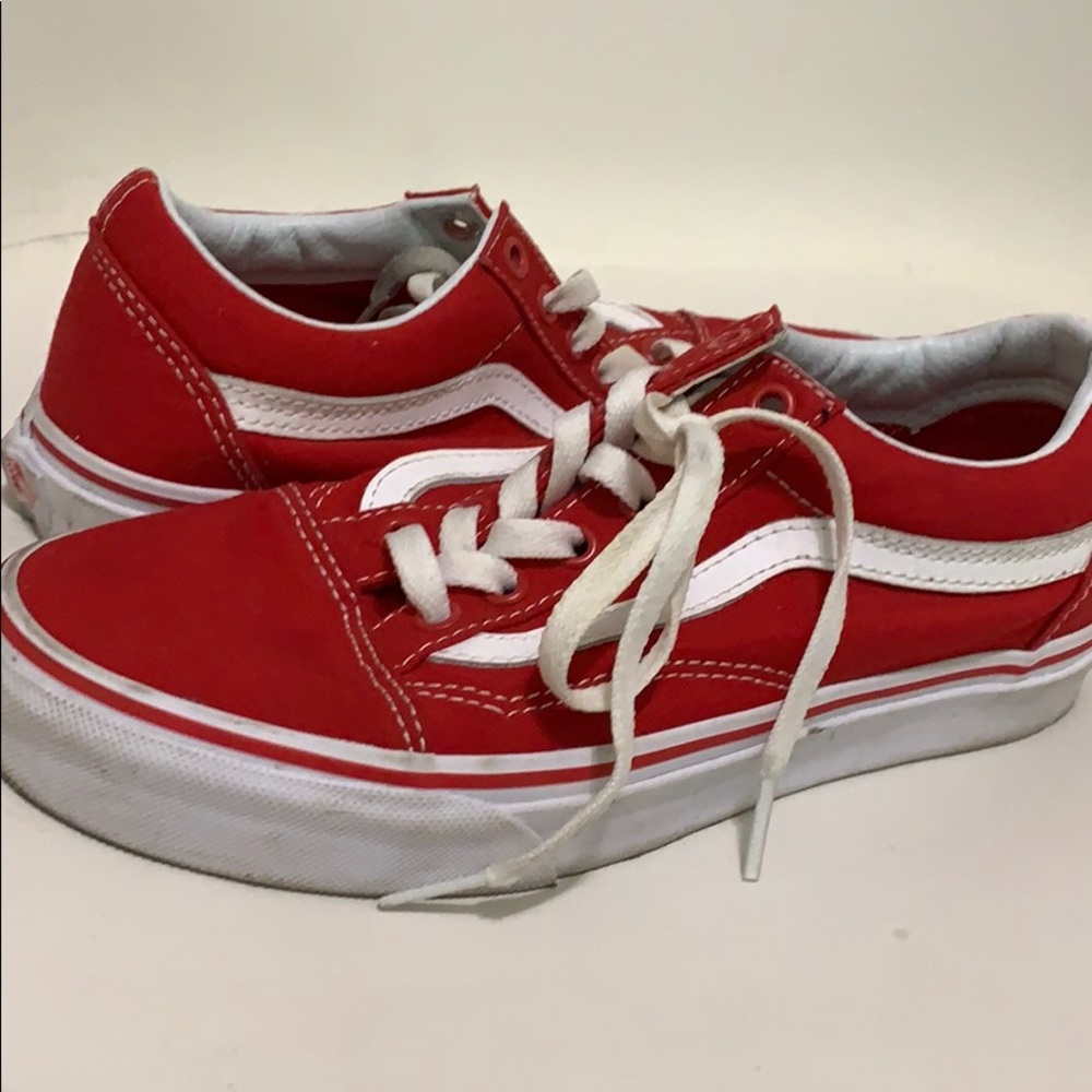 Red Vans Sneakers Low ‘Old Skool’ ❤️ 👟